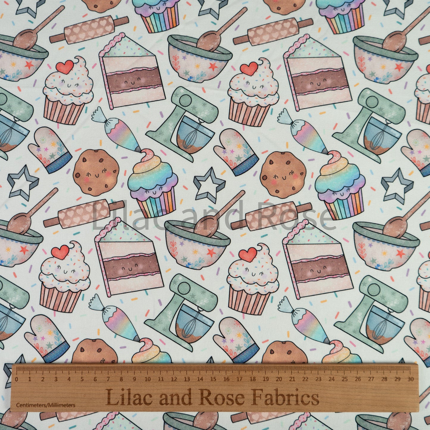 100% Cotton Canvas - Baking in White (Exclusive)