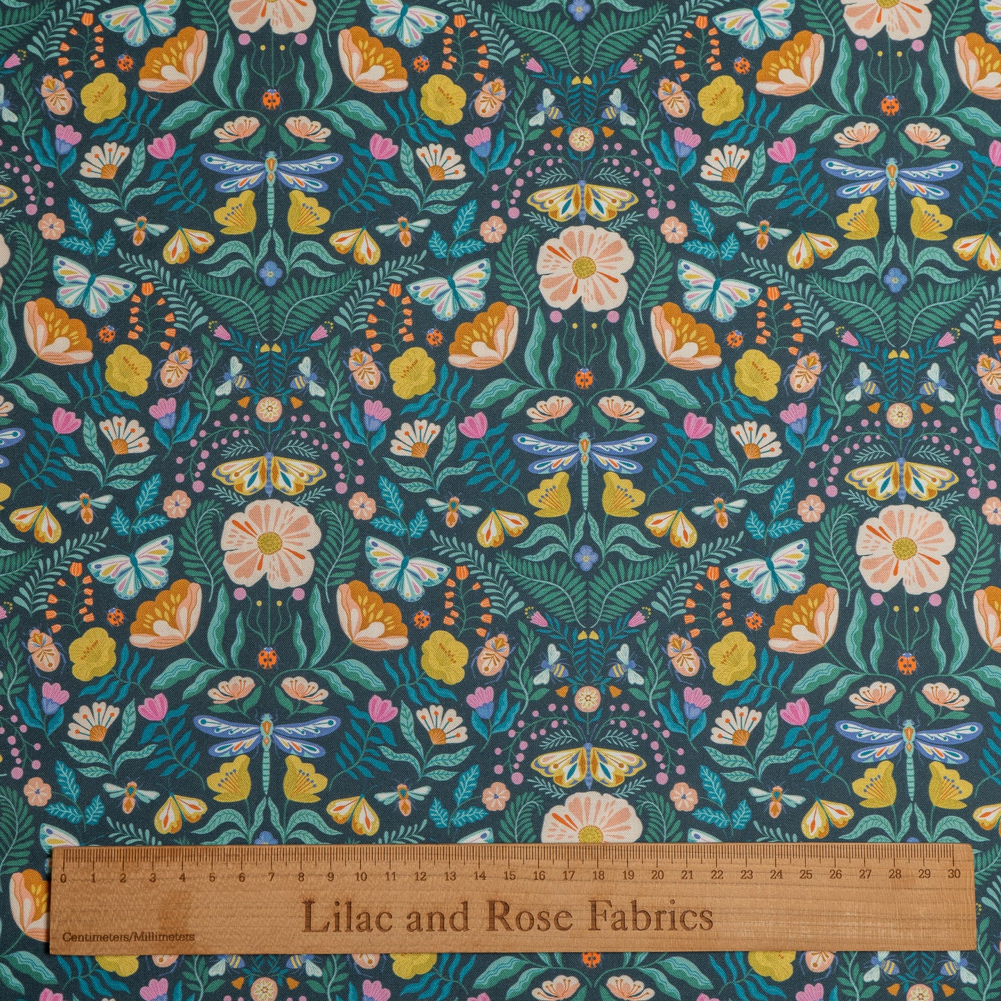 100% Cotton - Flutter in Green by Dashwood Studios