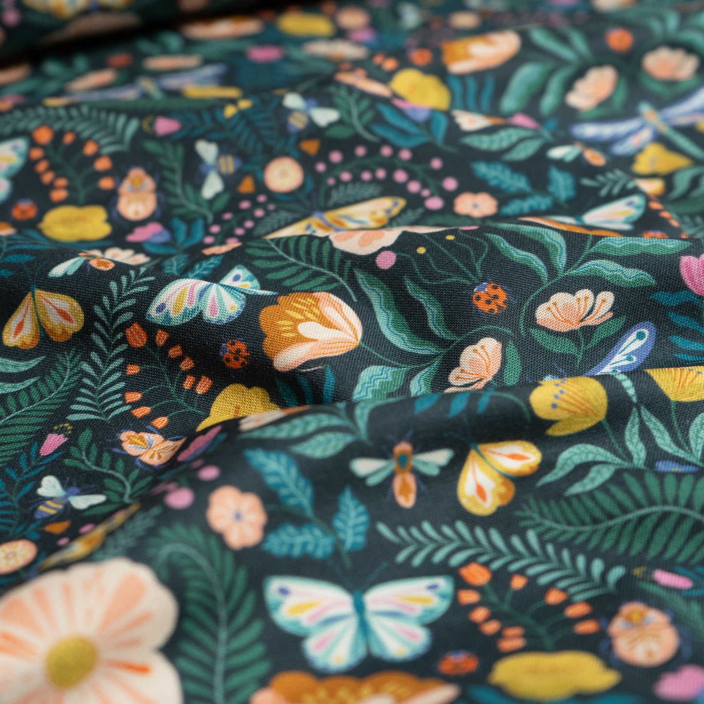 100% Cotton - Flutter in Green by Dashwood Studios