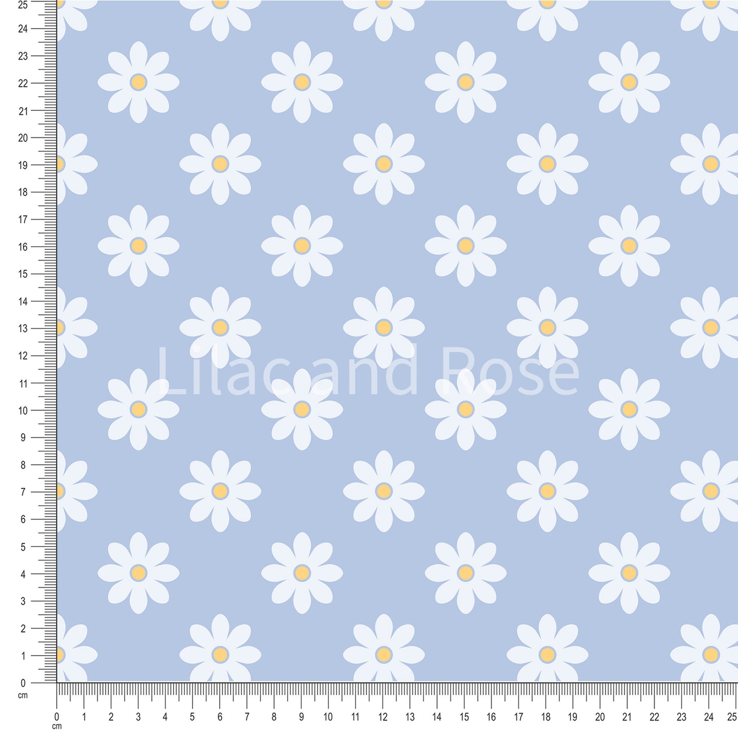 PRE-ORDER - Powder Blue Ditsy Floral