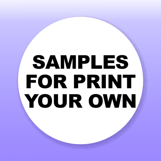 Samples - Print Your Own Designs