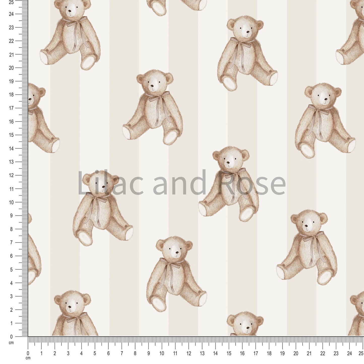 PRE-ORDER - Teddy Bears - Neutral Stripe