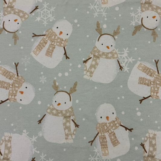 Remnant 72cm - French Terry - Snowmen on Mint