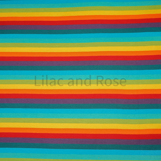 Cotton Jersey - Rainbow Stripes