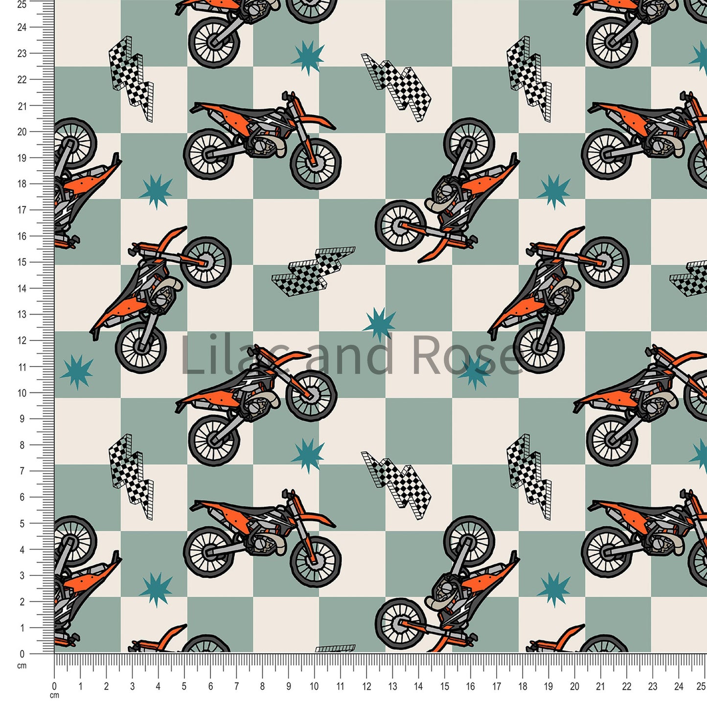 PRE-ORDER - Motorbikes Checkerboard