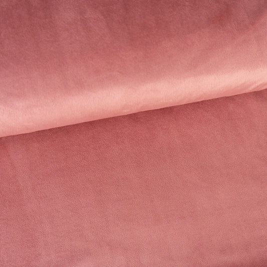 Single Sided Minky Fleece - Rose Pink
