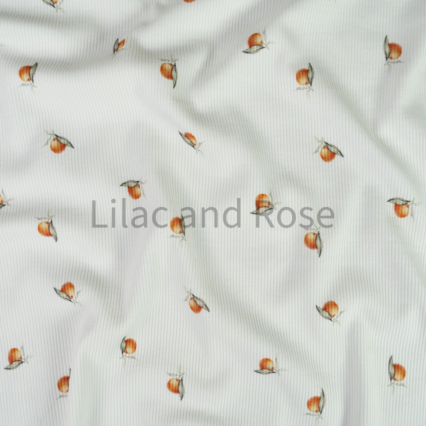 Fine Rib Knit Jersey - Mandarins