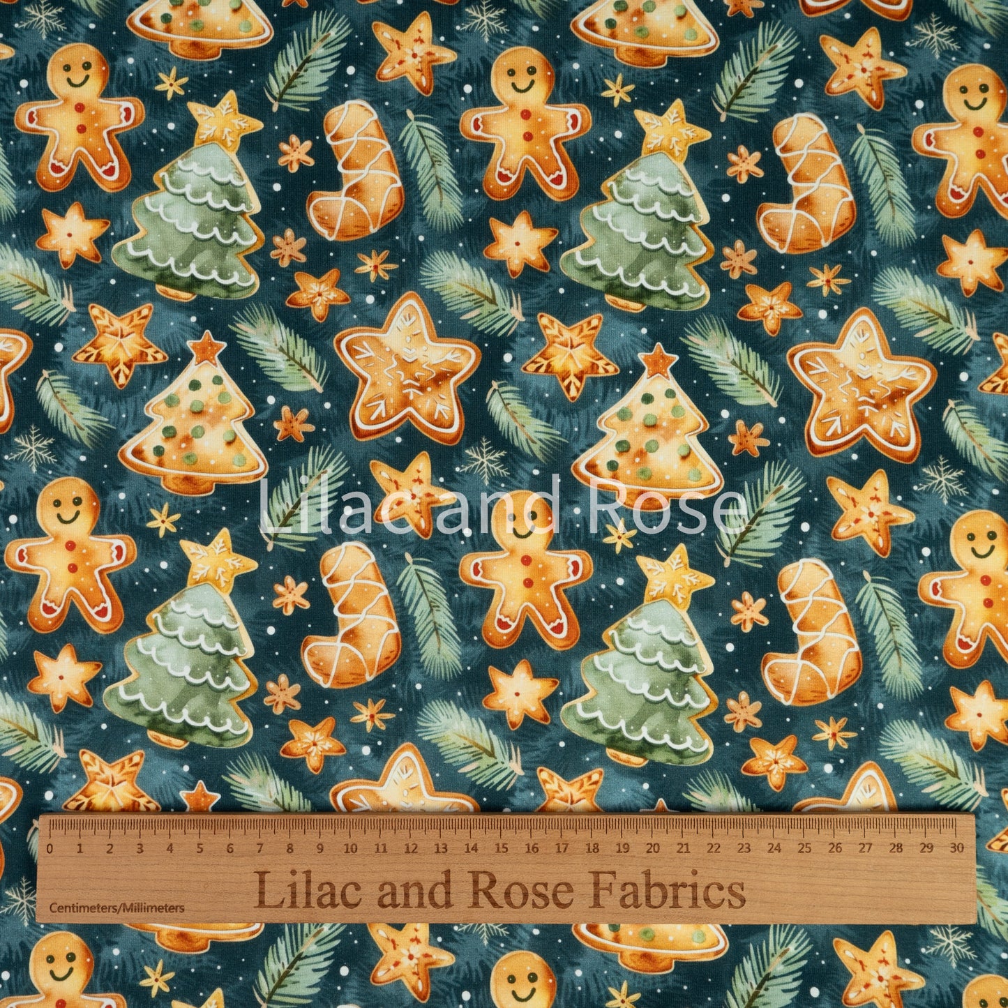 Cotton Jersey - Gingerbread - Green