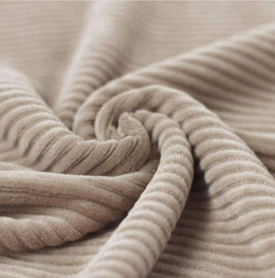 Stretch Corduroy Jersey - Dark Beige