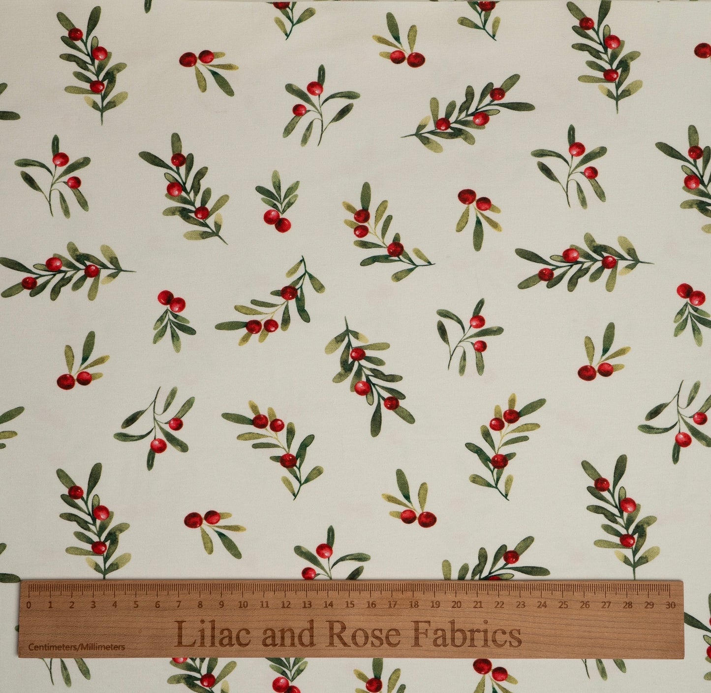 Remnant 88cm - Cotton Jersey - Winter Berries