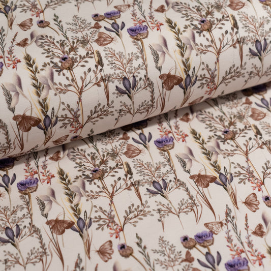 Cotton Jersey - Butterfly Floral