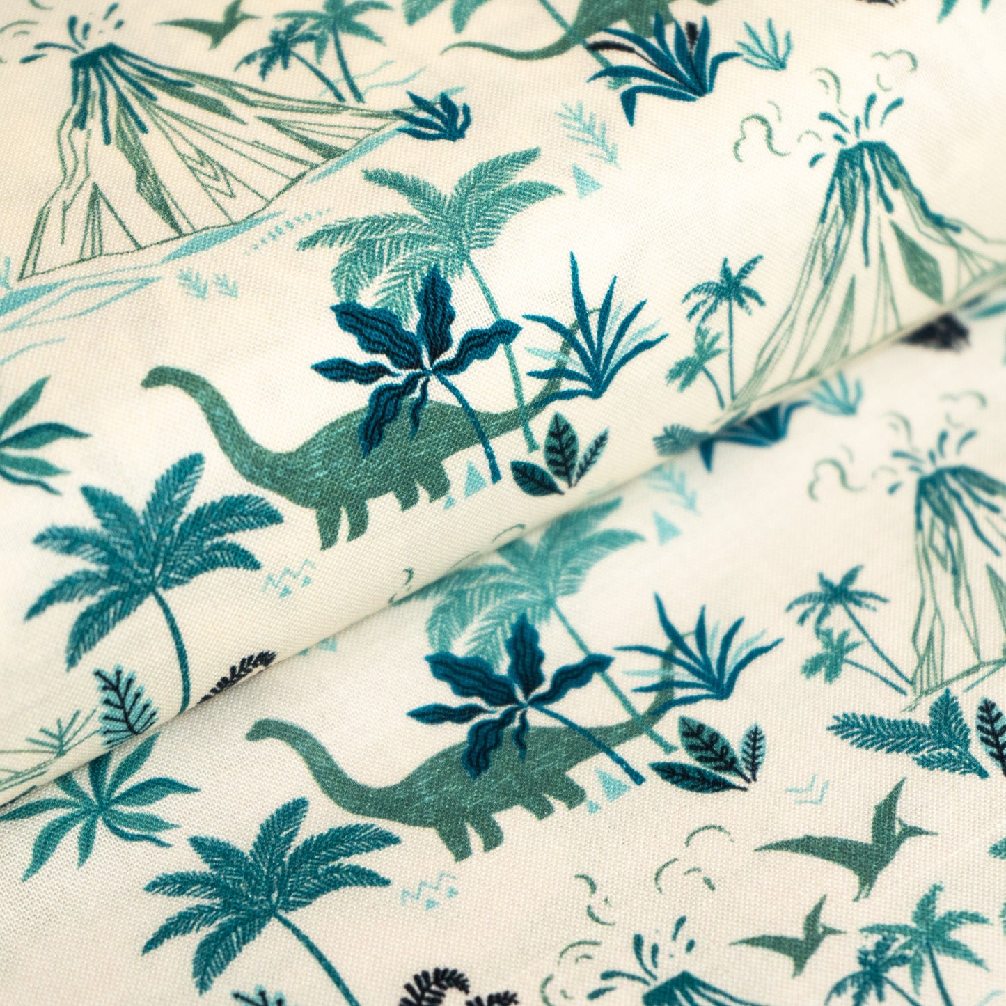 Remnant 69cm - 100% Cotton - Dinosaurs on Ecru by Dashwood Studios