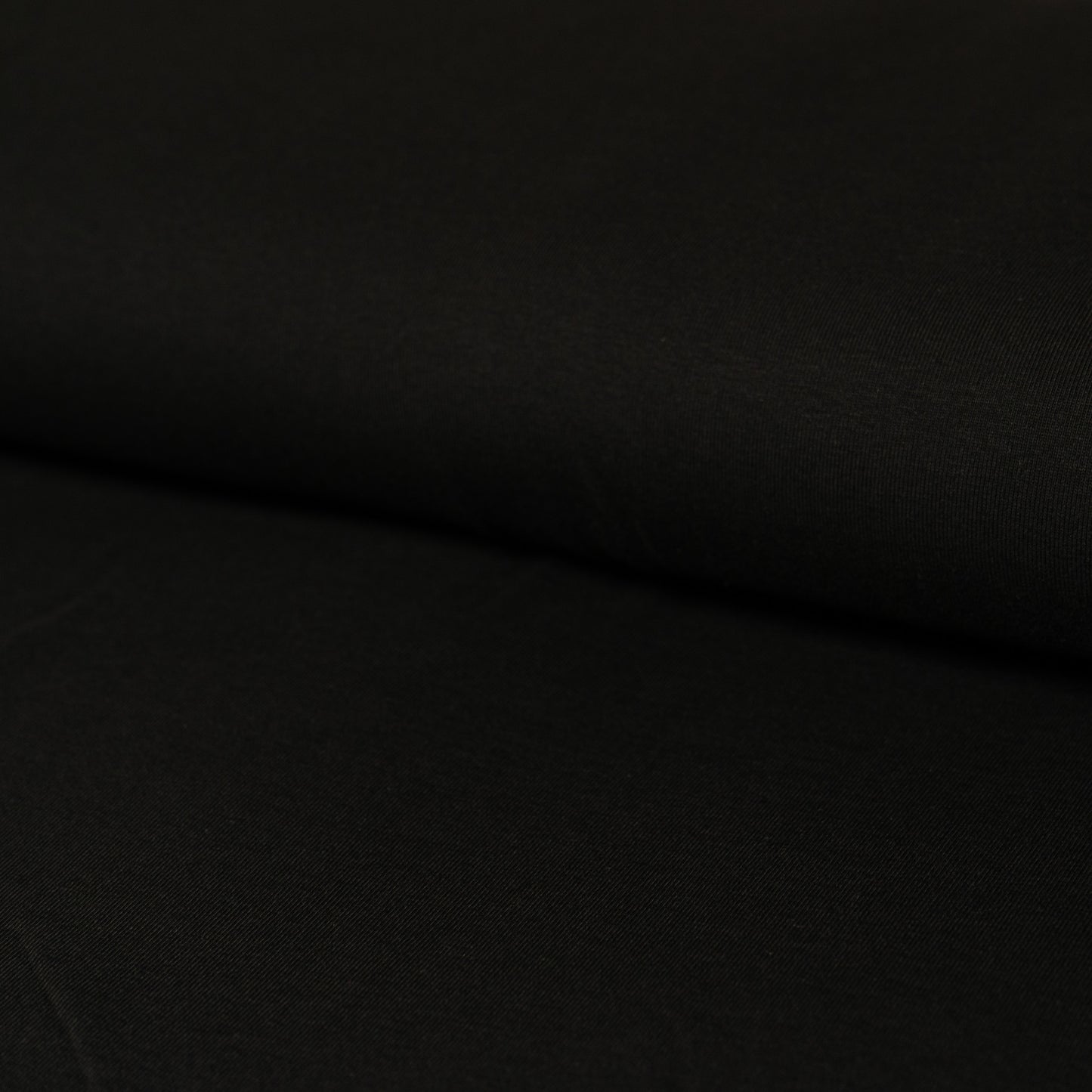 Remnant 20cm - Plain Cotton Jersey - Black