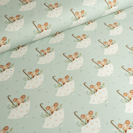 Remnant 84cm - Cotton Jersey - Kiddy in Chalk