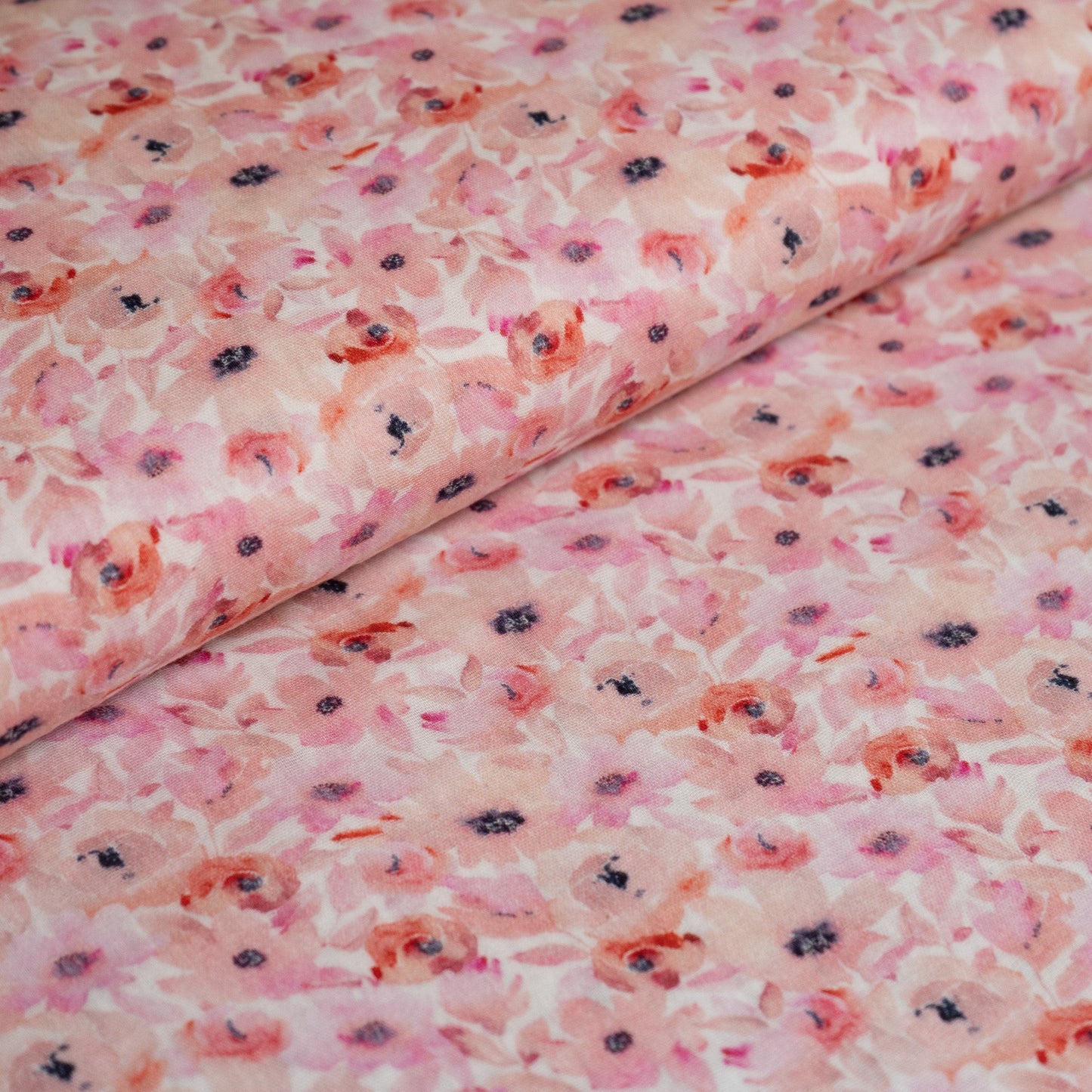 Remnant 78cm - Double Gauze - Pink Flowers