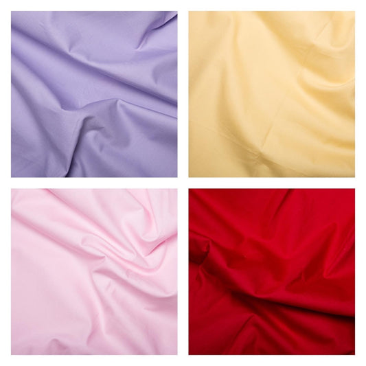 100% Cotton - Plain Colours