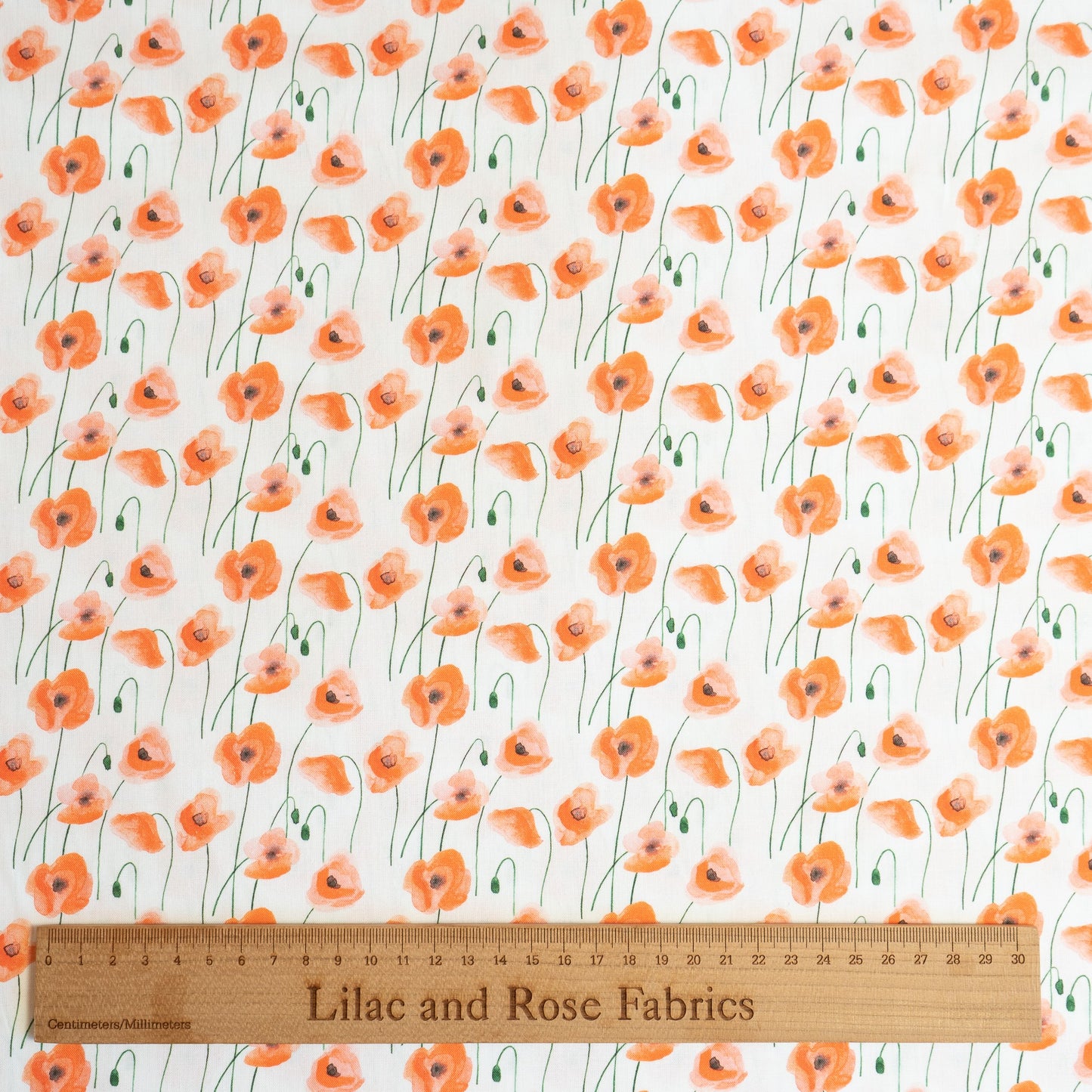 100% Cotton - Poppies