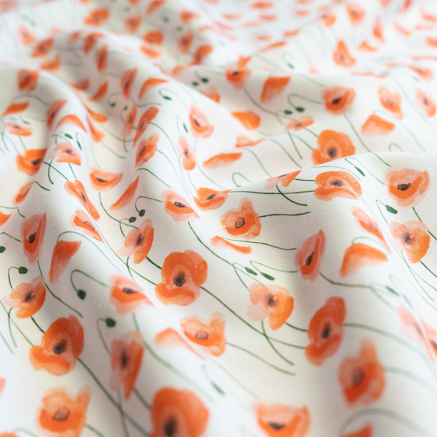 100% Cotton - Poppies