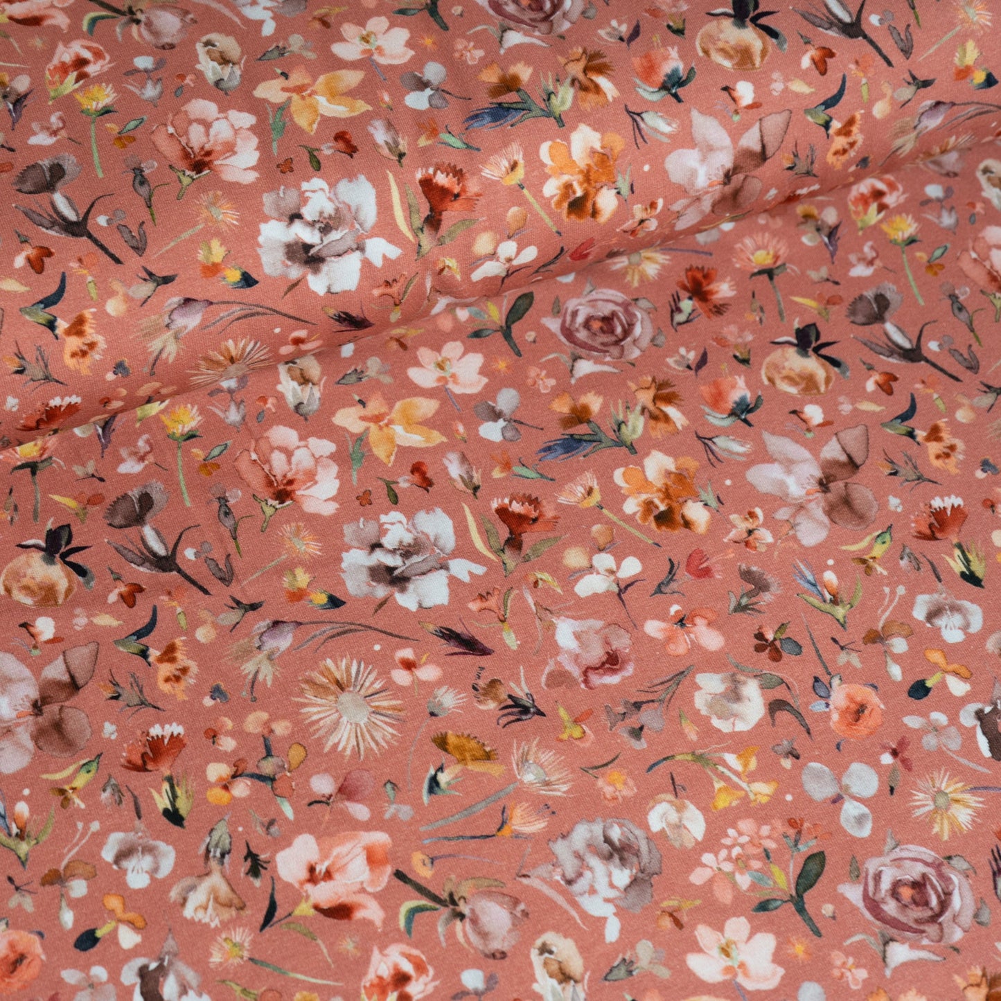Cotton Jersey - Rose Pink Floral