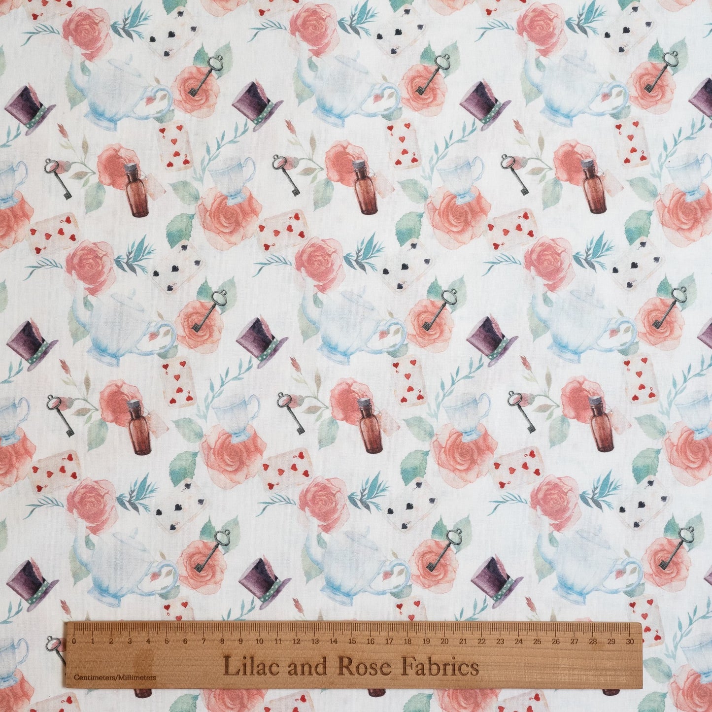 100% Cotton - Alice's Tea Party