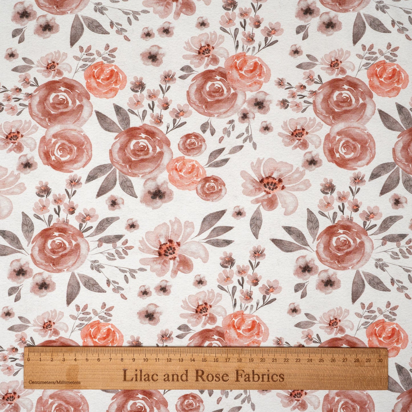 Cotton Jersey - Vintage Roses in Vintage White (Exclusive)