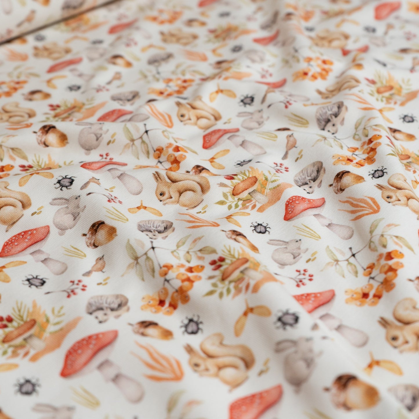 Cotton Jersey 240gsm - Woodland Animals