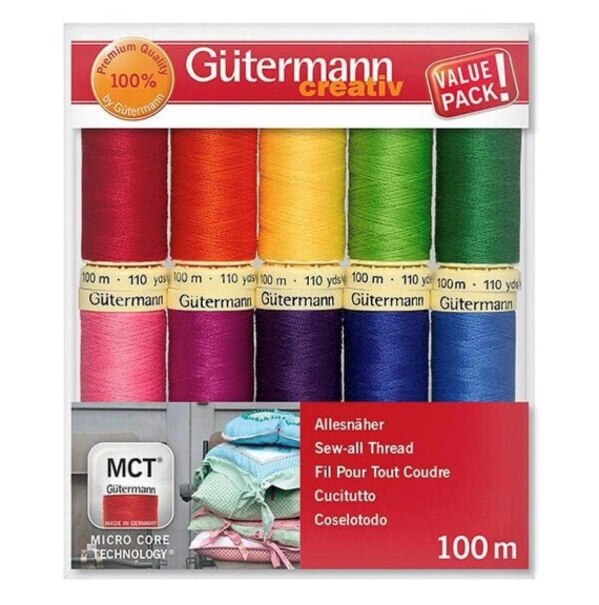 Gutermann Creativ Sew-all Thread Packs 10 x 100m Reels