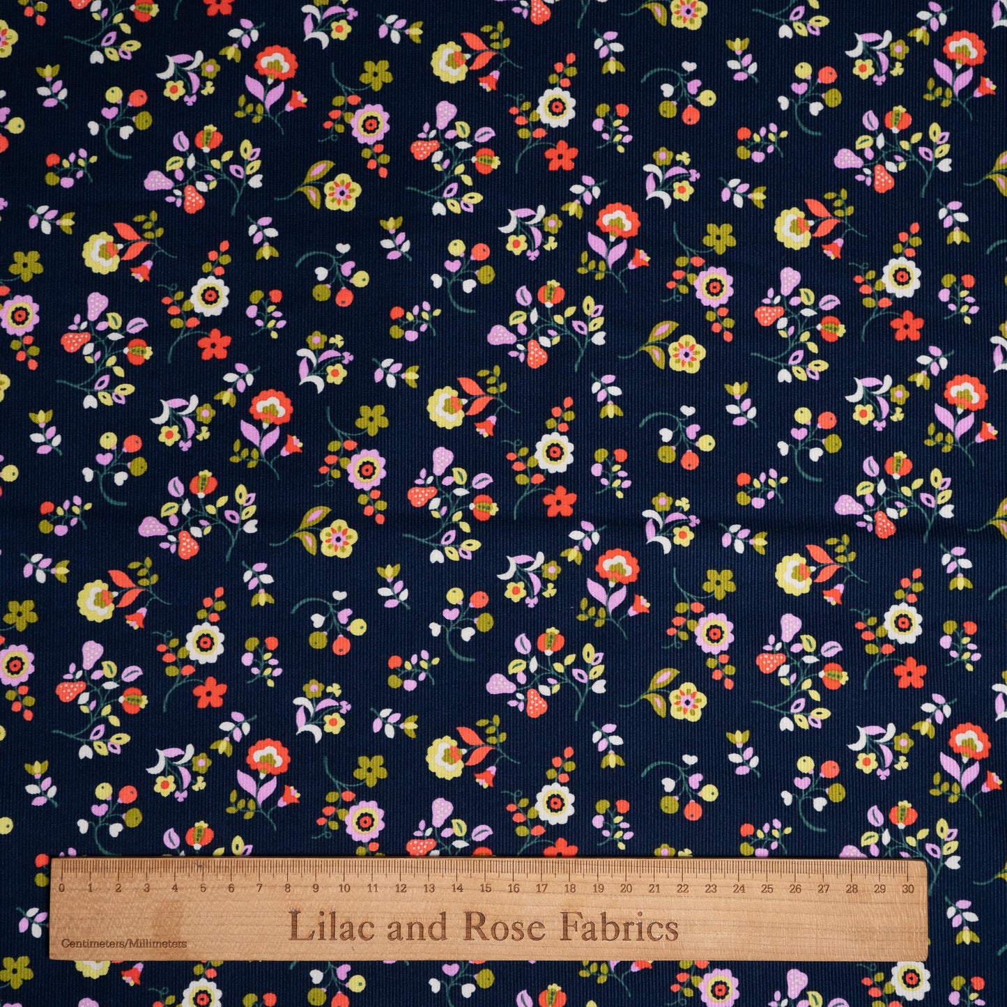21 Wale Needlecord - Dashwood Studios Kaleidoscope Floral