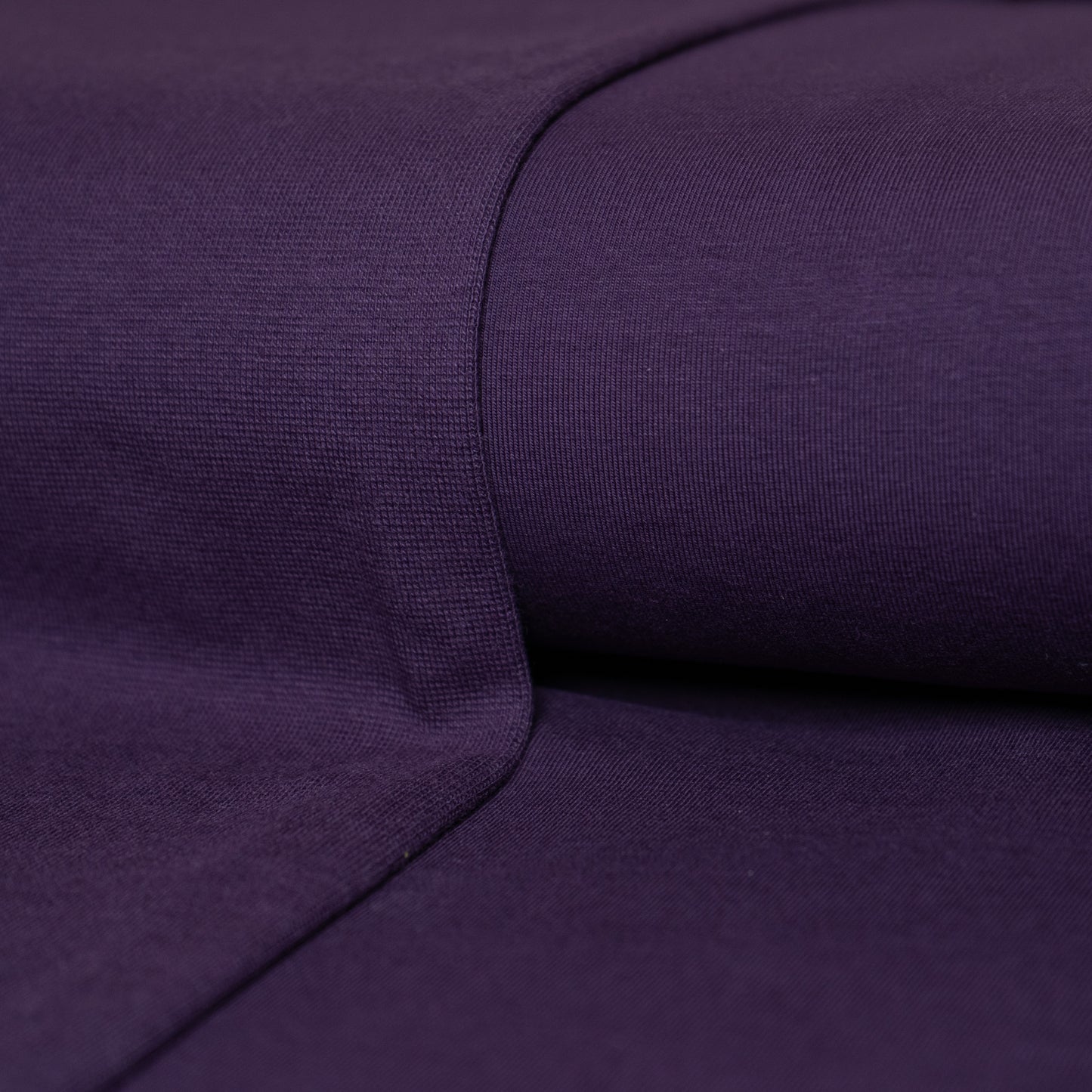 Remnant 60cm - Plain Cotton Jersey - Aubergine