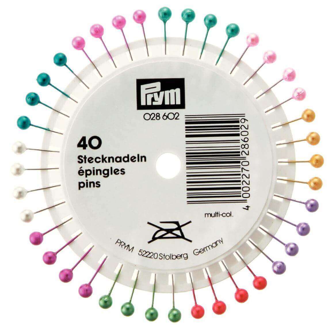 Prym Pearl Headed Pins - 40 Pack