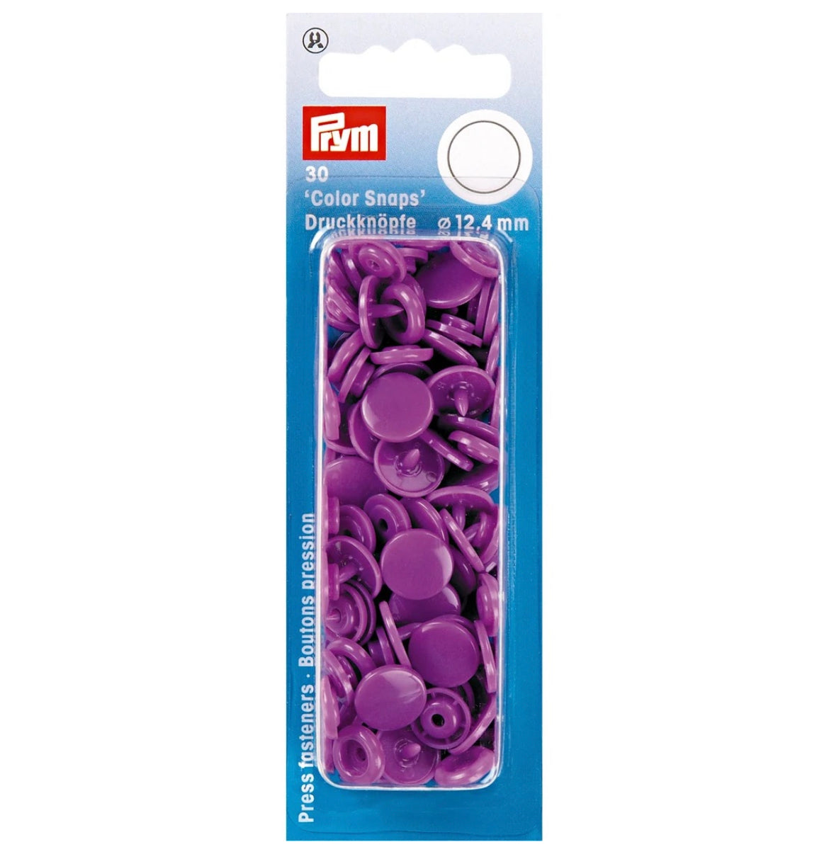 Prym Colour Snaps 12.4mm Diameter - 30 Pack