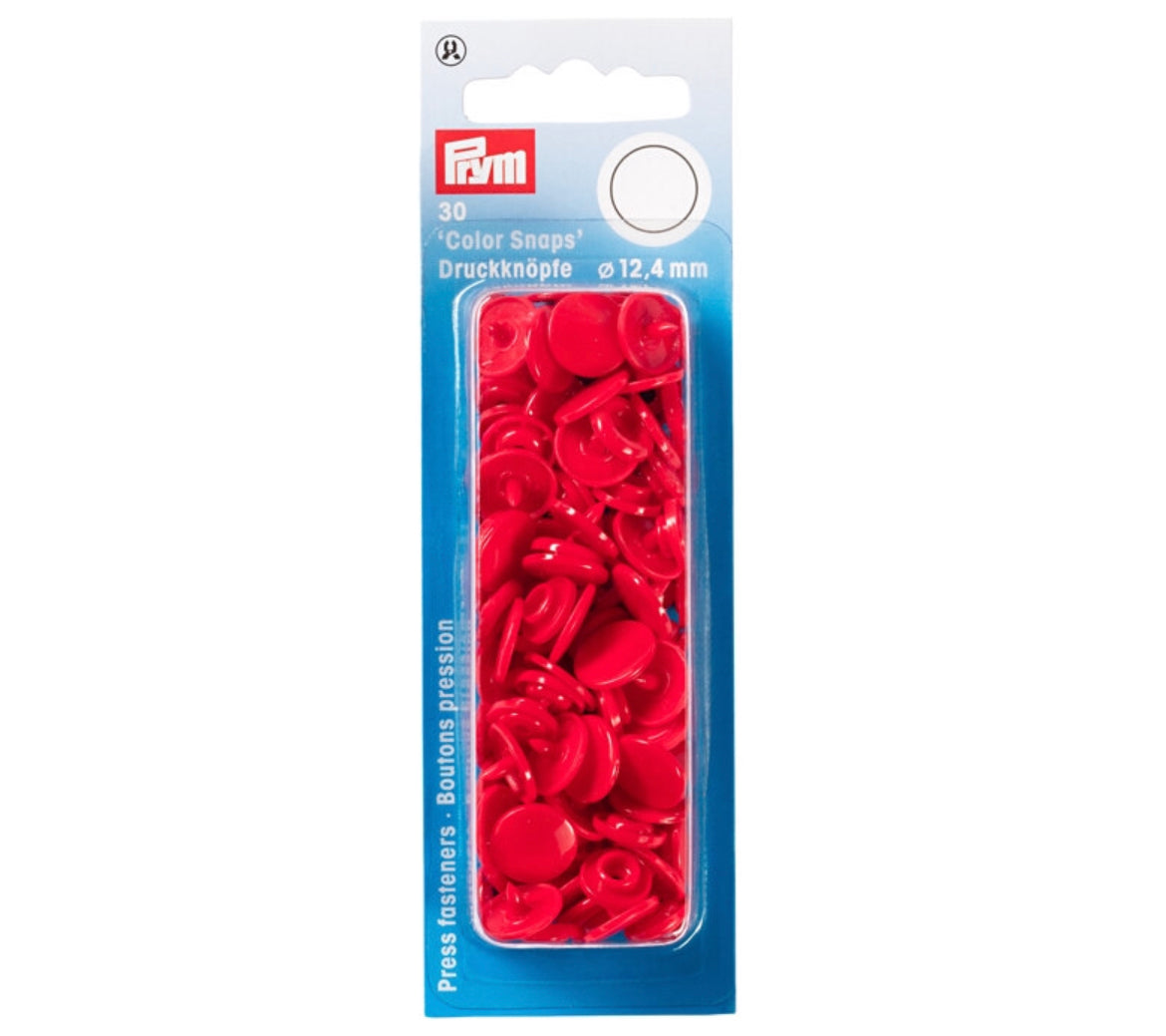 Prym Colour Snaps 12.4mm Diameter - 30 Pack