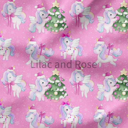PRE-ORDER - Christmas Unicorns Pink