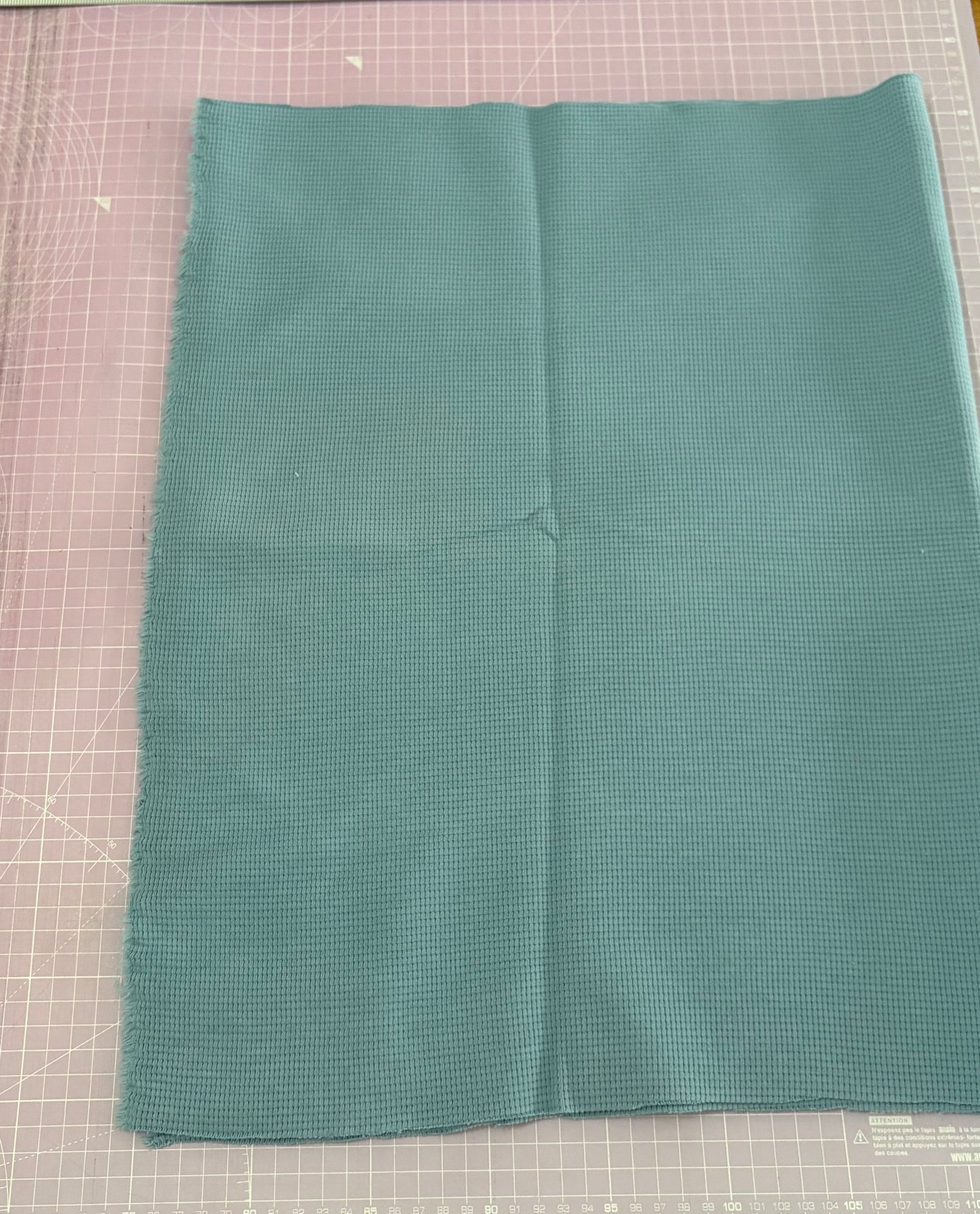 Marked Remnant 50cm - Waffle Jersey - Light Jeans