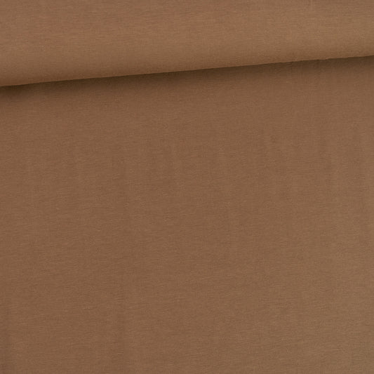 Plain Cotton Jersey - Dusty Brown