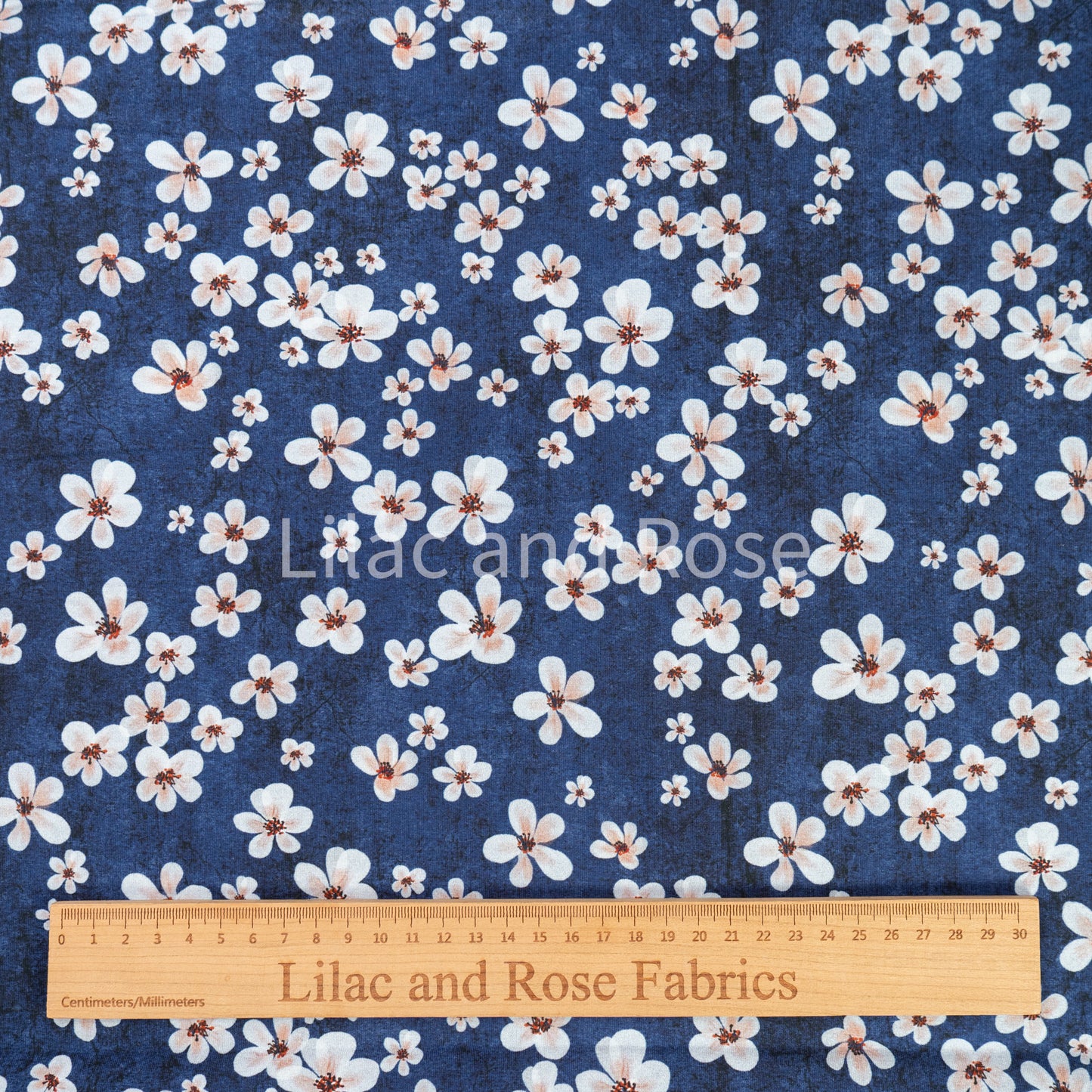 Cotton Jersey - Ditsy Flowers - Navy