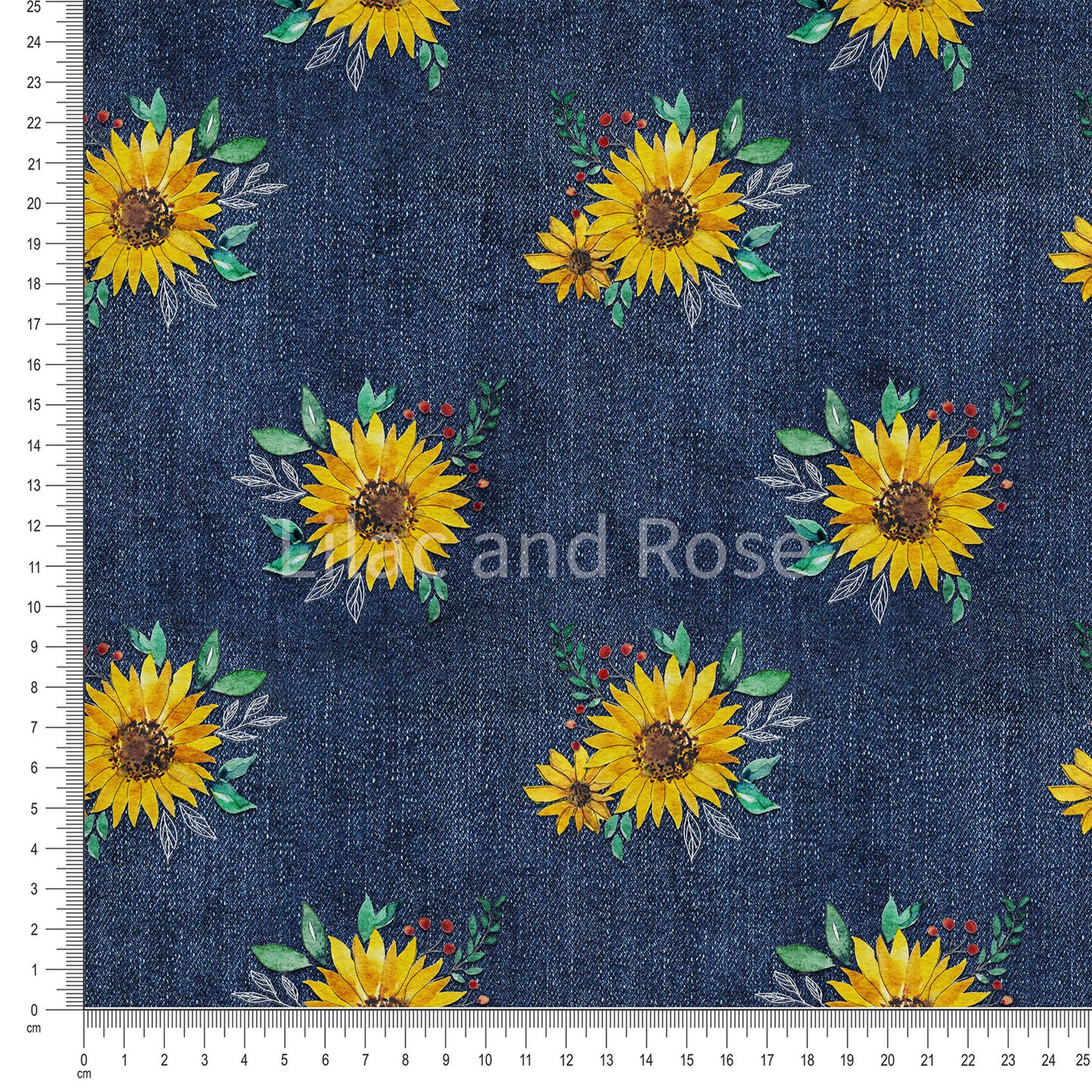 PRE-ORDER - Sunflowers on Denim