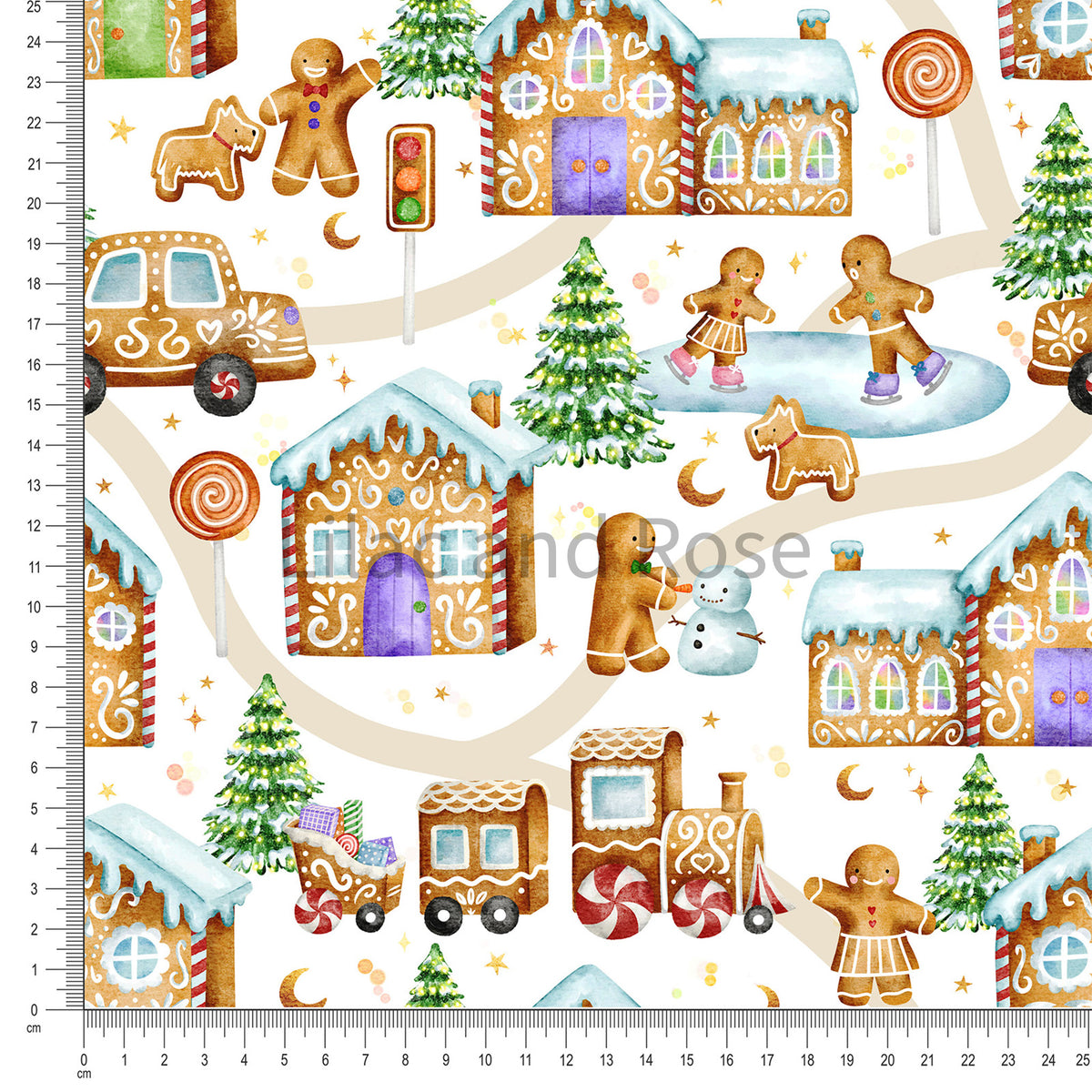 PRE ORDER - Gingerbread Town - White