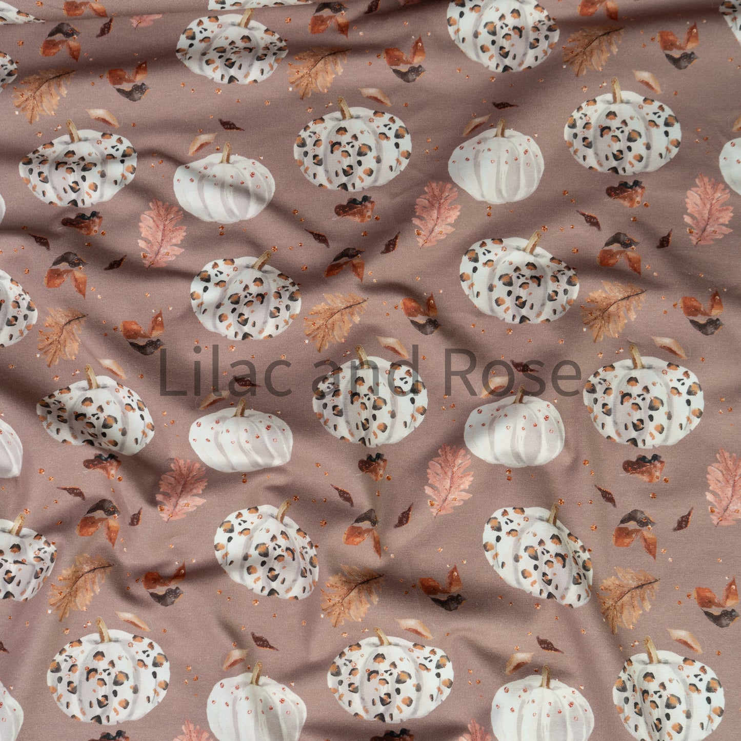 Cotton Jersey - Leopard Print Pumpkins
