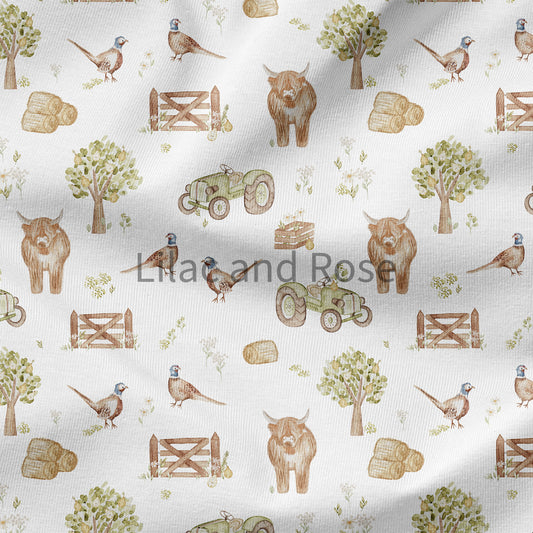 PRE-ORDER - Albie Highland Cow - White