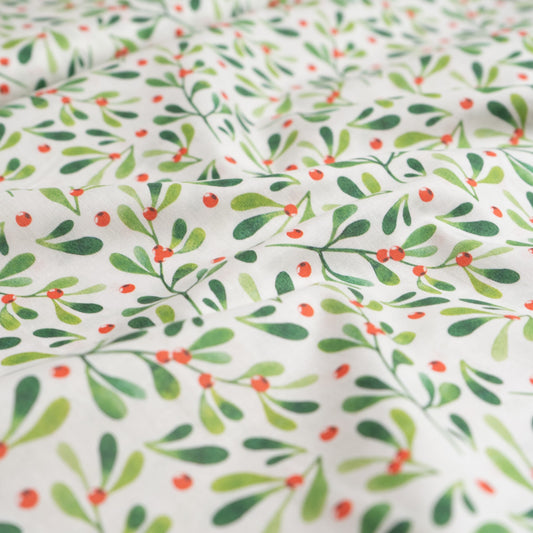 Remnant 50cm - 100% Cotton - Mistletoe