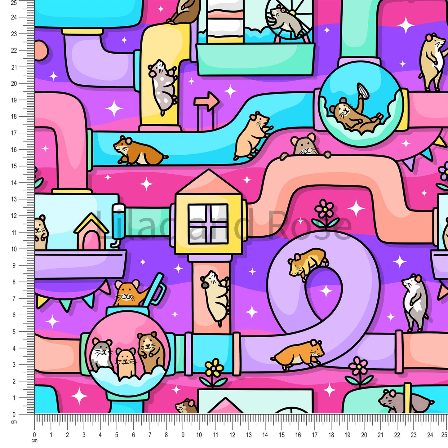 PRE-ORDER - Hamster Town in Pink Stripe (Exclusive)