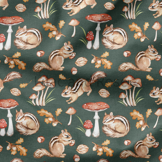 PRE-ORDER - Autumn Chipmunks in Leaf (Exclusive)