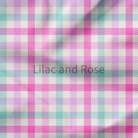PRE-ORDER - Pink/Turquoise Gingham