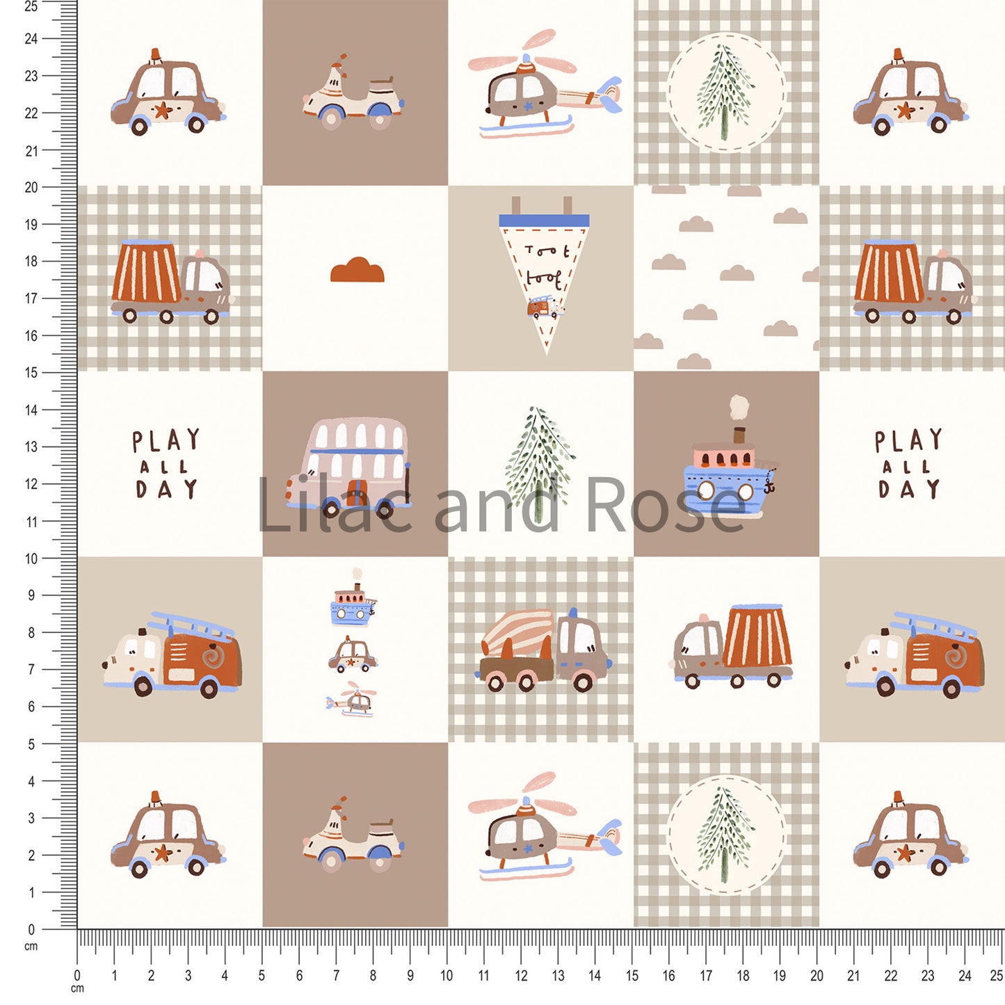 PRE-ORDER - Wheels Patchwork - Neutral (Exclusive)
