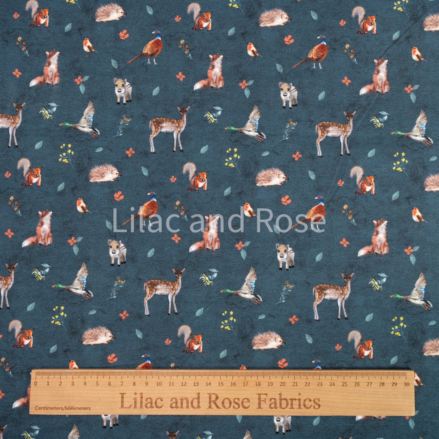 Cotton Jersey - Wildlife - Steel