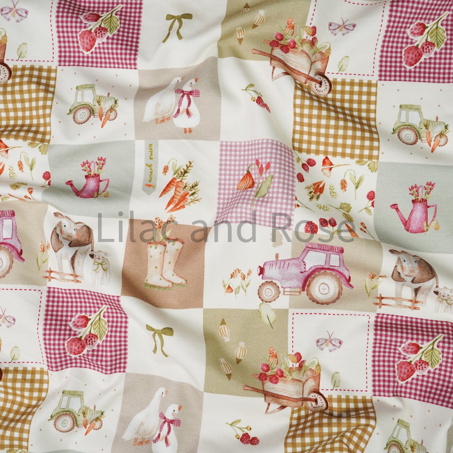 Cotton Jersey - Blackberry Quilt
