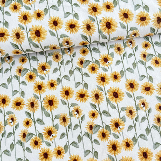 Cotton Jersey - Mini Sunflowers