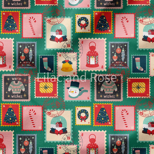 PRE-ORDER - Green Christmas Stamps