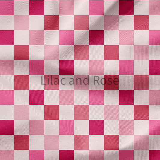 PRE-ORDER - Pink and Red Checkerboard